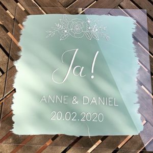 Hochzeitsschild